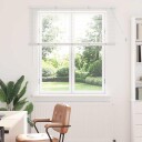  Vindu Persienne med gardiner Manual Hvit Aluminium