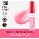 Rimmel London Thrill Seeker Glassy Lip Gloss 10ml 150 Pink Candy