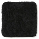 Skinnwille Curly sittepute i lammeskinn 40x40 cm Black