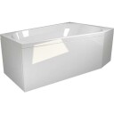 Westerbergs Badekar Motion 160L Venstre Akryl Hvit 1580x1000mm