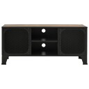 vidaXL TV-benk rustikk brun 105x36x47cm metall og MDF