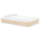 vidaXL Sengeramme heltre 120x190 cm 4FT Small Double