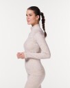 LEVITY Camo Seamless Zip Up Greige Camo - S