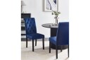 Matsalsstol Beliani Velva set om 2 Blå-Svart Dark blue -