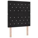  LED hodegavl svart 80 cm sammet