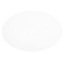 vidaXL Luksusservant keramisk oval hvit 40 x 33 cm