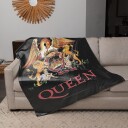 Rocksax Queen Crest Sherpa Fleece Throw 50 in x 60 in 78899423