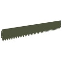 vidaXL Gjerdekant 10 pcs 103 x 15 cm Stål Olivengrønn
