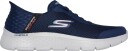 Skechers Mens Go Walk Flex Hands Up Navy 43"