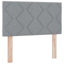  Hodegavl Diamantblokker Design Lysegrå 80 cm Stoff