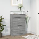 vidaXL Skoskap gr? sonoma 63x24x104 cm konstruert tre