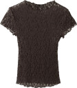 Mango Lace T Shirt   Brown   XS