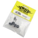 Yeah Racing YA-0530BK Aluminium Adjustable Body Mounts 4pcs Blac