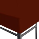 vidaXL Toppduk til paviljong 310 g/m² 3x4 m terrakotta