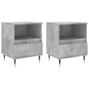  Nattbord 2 stk betonggrå 40x35x50 cm konstruert tre 8721012109964
