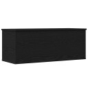 Oppbevaringsboks i svart eik 90x35x35 cm av tre