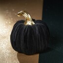 Gresskar Halloween i Velur Svart/Gull Stor