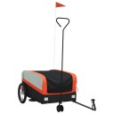  Sykkelvogn svart og oransje 45 kg jern