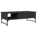  Salongbord svart 100x50x35 cm konstruert tre og metall 8721012479302