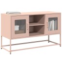 TV benk rosa 100,5x39x60,5 cm stål