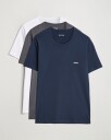 Boss BLACK 3-Pack Crew Neck T-Shirt Grey/White/Navy