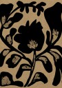 Black Botanical Silhouette Plakat / 21x30