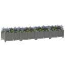 vidaXL Høybed 160x40x23 cm polypropylen