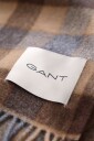 Gant Checked Wool Scarf   Beige   ONE SIZE