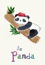 Sleeping French Panda Plakat / 100x150