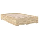 Seng med skuffer Sonoma Eik 120x190 cm Konstruert Tre