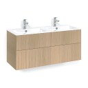 Macro Design Crown Line Servantskap Skuff - med Light 14 Servant 120cm Dobbel Eik /