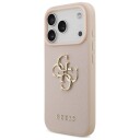 Guess Grained 4G Mobildeksel til iPhone 17 Pro - Rosa