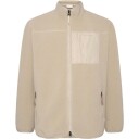 KnowledgeCotton Apparel Everyday Adventure Loose Fit Nordic Light Zip Fleece Light Feather Gray