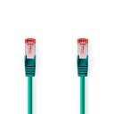 Nedis CAT6 Nettverkskabel RJ45 Hann S/ftp 1,00 M Runde LSZH Grønn Merkelapp