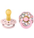 BIBS x Liberty Böhmen Smokker Str. 2 Rund 2 pack Oscar BIBS 6 18 md Smokk Rosa 62 86