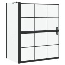 Bade dusjvegg Svart og gjennomsiktig 116 x 68 x 128 cm