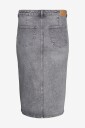 Vero Moda Curve   Denim skjørt vmCveri HR Calf Denim Skirt GA Cur   Grå