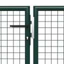 vidaXL Hageport stål 500x150 cm grønn