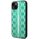 Karl Lagerfeld Mobildeksel iPhone 14 Plus 6,7" Grønn Monogram Stripe Hardcase