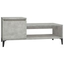 vidaXL Salongbord betonggrå 100x50x45 cm konstruert tre