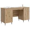 vidaXL Skrivebord Artisan eik 142,5 x 50 x 75 cm Konstruert tre
