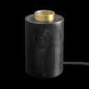 Unison MARBLE Bordlampe Sort Silk Matt E27 2,2m Tekstilkabel