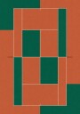 Geometric Tennis Court Plakat / 100x150