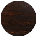 vidaXL Bistrobord MDF og stål rund 80x75 cm mørk aske