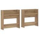  Veggsko skap med hylle Annet 2 pcs artisan eik Konstruert tre