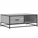  Salongbord grå sonoma 90x57x35 cm konstruert tre og metall 8721102838163