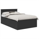  Sengestamme med hodegjerde Svart 135 x 190 cm Konstruert tre