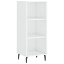 vidaXL Skjenk høyglans hvit 34,5x32,5x90 cm konstruert tre