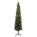  Kunstig slankt juletre 300 LED 210 cm