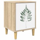 vidaXL Nattbordskap HANAU Sonoma eik 36 x 33 x 50 cm Konstruert tre